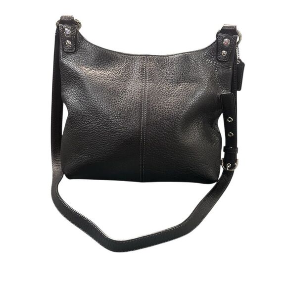 Coach F19265 Black Pebbled Leather Crossbody - Picture 6 of 15